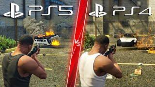 GTA 5 Next Gen Remastered PS5 VS PS4 - Direct Comparison Attention to Detail & Graphics ULTRA 4K