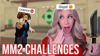 Attempting ROBLOX MM2 CHALLENGES 
