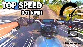 TOP SPEED 0-71kmh in 25 seconds - Super SOCO Ts