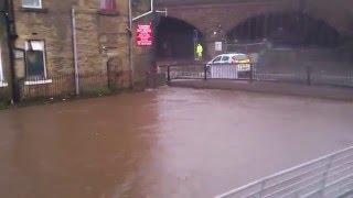 Sowerby Bridge Boxing Day Floods Calderdale West Yorkshire 261215