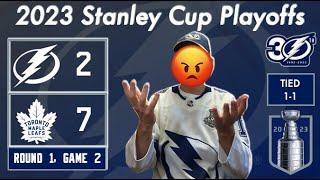 Lightning vs Maple Leafs ROUND 1 GAME 2 Fan Reaction  2023 Stanley Cup Playoffs