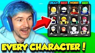 Unlocking ALL CHARACTERS In Anime Dimensions AND BEATING THE DEMON DIMENSION Roblox