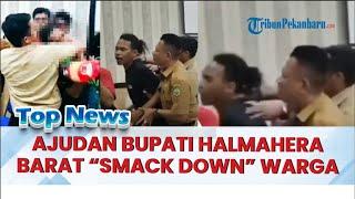  Aksi Arogan Ajudan Bupati Halmahera Barat SMACK DOWN Warga saat Sampaikan Aspirasi