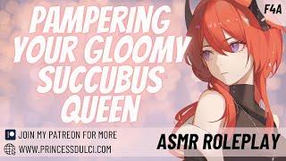 Pampering Your Succubus Queen - ASMR - Monster girl - Self care - Cozy - Friends to lovers - Cuddle