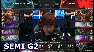 Team WE vs Samsung Galaxy  Game 2 Semi Finals S7 LoL Worlds 2017  WE vs SSG G2