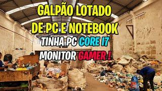 GALPÃO LOTADO DE HARDWARE PC CORE I7 MONITOR GAMER ACER  CAIXA E SACOS LOTADO