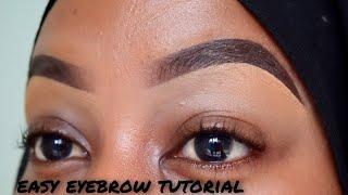 BEGINNER FRIENDLY BROW TUTORIAL how to easy eyebrow tutorial