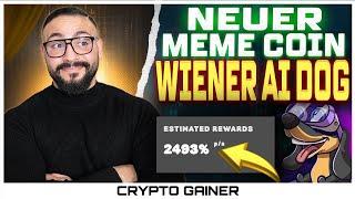 Neuer Meme Coin Presale Live Wiener AI Dog Meme Coin Presale in der ersten Runde 2400% APY