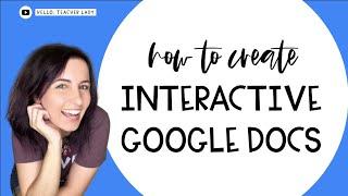 How to Create Interactive Google Docs — Choice Boards Table of Contents  Tips for Teachers