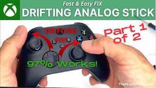 XBOX Drifting Analog Stick Easy Fix Series X Controller - PART 1 of 2  