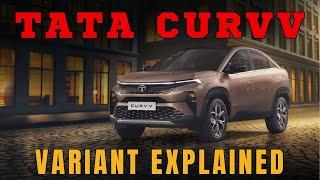 Tata Curvv Petrol Variants Explained  Smart Pure Creative Accomplished  Which one to Buy ?