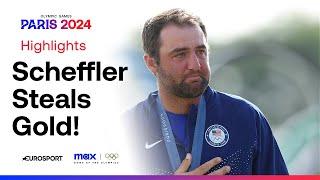 Golf Team GBs Tommy Fleetwood pipped to Olympic gold by Scottie Scheffler   #Paris2024 #Olympics