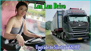Nữ tài xế xe tải Lan Lan nâng cấp lên xe kéo HOWO SINOTRUK TH7 680HP