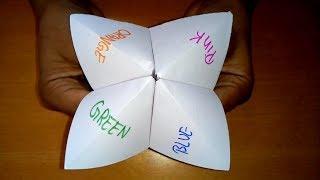 Origami Fortune Teller  Paper Fortune Teller  How To Make a Paper Fortune Teller