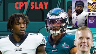 Slay Checks Simms over Hurts Critique Quez impressing Sirianni Dalvin Cook Released