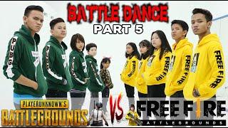 BATTLE DANCE FREE FIRE VS PUBG PART 5 - BATTLE DANCE - ENTAH APA YANG MERASUKIMU - EMOTE KEREN