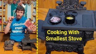 Cooking My Breakfast On The Smallest Wood Stove Ever