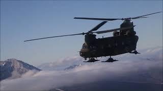 Japanese JGSDF AH-1S UH-60JA and CH-47JA helicopters CSAR exercise