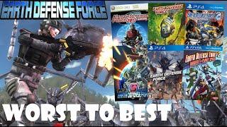 Ranking EVERY EDF Game WORST TO BEST Top 8 Games