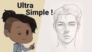 APPRENDRE À DESSINER UN VISAGE SIMPLE DEBUTANT