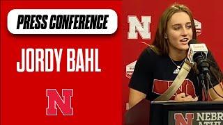 Nebraska Softball’s Jordy Bahl press conference I Nebraska Huskers I GBR