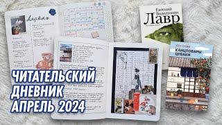 Бумажный читательский дневник  Апрель 2024  Отзывы на книги