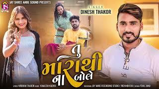 Dinesh Thakor  Tu MaraThi Na Bole  New Gujarati Song