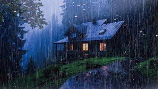 Fall Asleep With The Soothing Sounds Of Rain And Thunder  ASMR Meditation Relax with Rain Sounds