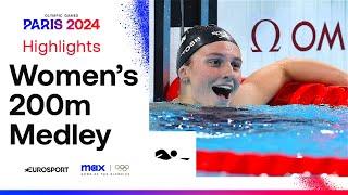 ANOTHER OLYMPIC RECORD   Womens Swimming 200m Individual Medley Highlights  #Paris2024