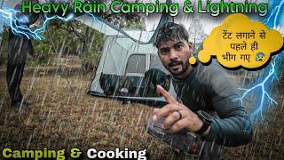 Heavy Rain Camping In Extreme Weather  Rain Camping In Uttarakhand #vlog
