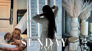 SUNDAY RESET SELFCARE CLEANING JOURNALING GROCERY SHOPPING & MORE