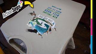 ActionSeps™  Screen Printing 8 Color Sim Process on White and Color Shirts - Anatol Titan Automatic