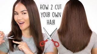 How To Cut Your Own Hair l DIY HAIRCUT TUTORIAL  Maryam Maquillage
