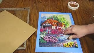 Framing a diamond painting -  Easy and Inexpensive