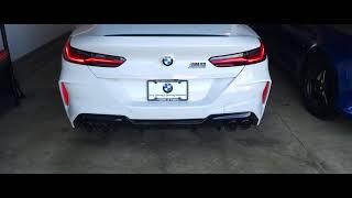 BMW M8 Competition Cold Start with secondary downpipes
