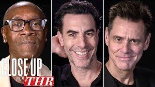 Comedy Actors Roundtable Sacha Baron Cohen Jim Carrey Don Cheadle & More  Close Up