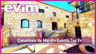 Çanakkalede Mardin Esintili Taş Ev Turu  Evim ile Ev turu