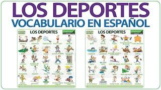 Los deportes en español  Names of Sports in Spanish  Aprender español  Vocabulario en español