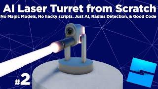 How to make an AI LASER TURRET in Roblox Studio #2 - AI and Laser