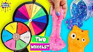 DOUBLE Wheel Of Squish Making Squishies And Mixing Slime