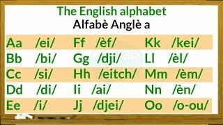 Vin aprann alfabè Anglè a  learning the English alphabet - Ann pale Anglè