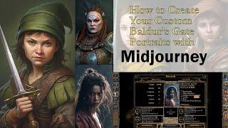 How to Create Baldurs Gate Custom Portraits with Midjourney