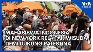 Mahasiswa Indonesia di New York Rela Tak Wisuda Demi Dukung Palestina