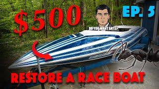 Restoring a Race Boat for CHEAP How To Remove Transom Sleekcraft SST Sunday #5