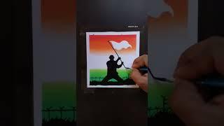 Desh Mere  Independence day drawing  easy soft pastels #shorts