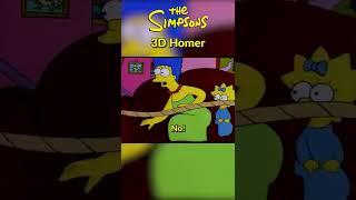 Homer turns 3D  The Simpsons #shorts