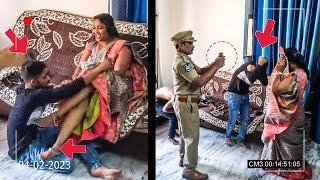 POLICE CAUGHT WOMAN RED HANDED  Aunty Romance With Young Boy  Social Awareness Video  Eye Focus