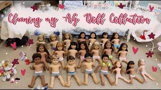 Cleaning All of my American Girl Dolls AG Doll Collection  Kelli Maple