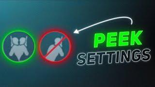 Peek And Fire Secret Settings  How to improve peek and fire in BGMI  BGMI and pubg Peek settings