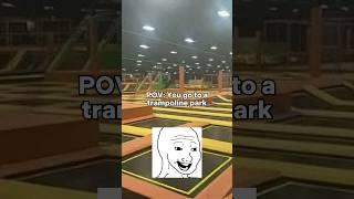 I Went To A TRAMPOLINE PARK In The Backrooms️ #backrooms #creepypasta #shorts